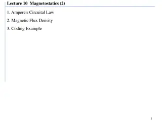 Ampere's Circuital Law in Magnetostatics