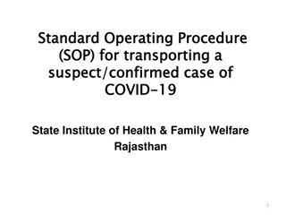 Standard Operating Procedure (SOP) for Transporting COVID-19 Cases