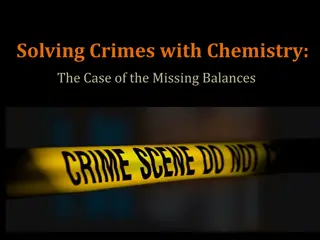 The Case of the Missing Balances: Solving Crimes with Chemistry