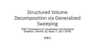 Structured Volume Decomposition via Generalized Sweeping