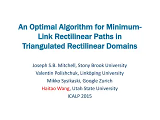 Optimized Algorithm for Minimum Link Rectilinear Paths in Triangulated Domains