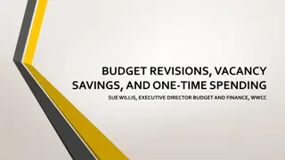 Financial Management Strategies for Budget Revisions and Vacancy Savings