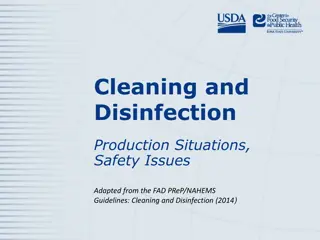 Guidelines for Cleaning and Disinfection in Animal Production Facilities