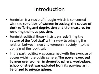 Feminist Political Theory and Gender Constructs