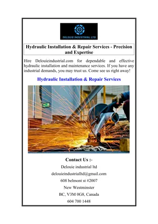 Hydraulic Installation & Repair Services - Precision and Expertise