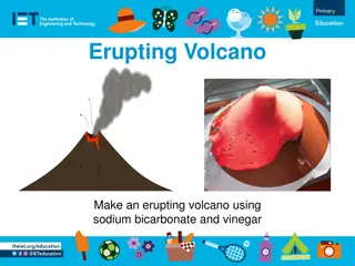 DIY Erupting Volcano Experiment with Sodium Bicarbonate and Vinegar