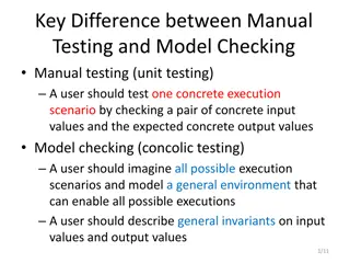 Difference Between Manual Testing and Model Checking