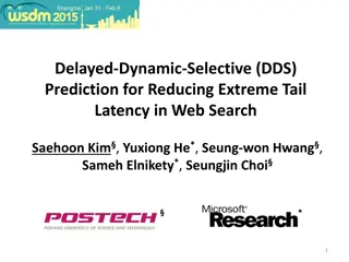 Enhancing Web Search Latency with DDS Prediction