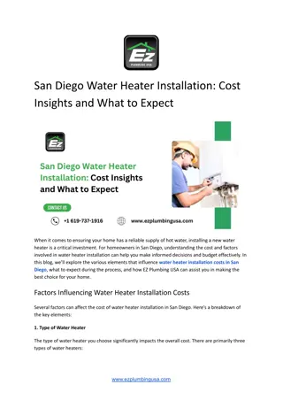 San Diego Water Heater Installation_ Cost Insights and What to Expect