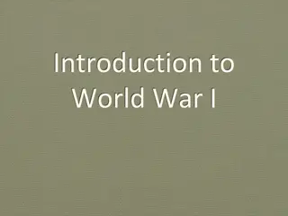 Nationalism and Militarism in World War I