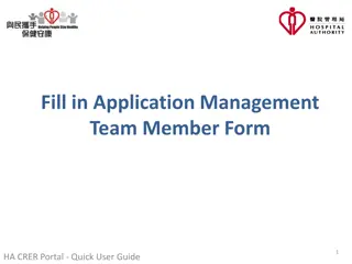 Quick User Guide for Application Management Team Member Form in HA.CRER Portal