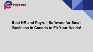 Find the best HR and Payroll Software for Your Small Canadian Business!