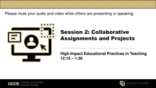 Enhancing Collaborative Assignments and Projects for High-Impact Teaching