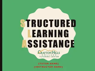 Structured Learning Assistance - Math 952 Tutoring Program Details