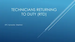 Return to Duty Process for Technicians