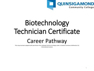 Biotechnology Technician Certificate Program Overview