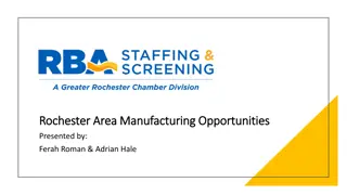 Manufacturing Opportunities in Rochester Area