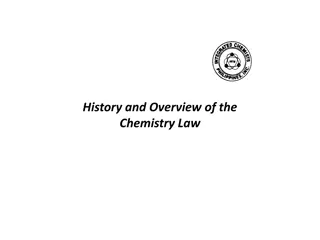 Overview of Chemistry Law Updates and Discussions