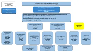 Organizational Structure and Key Personnel in Building Engineering Services Department