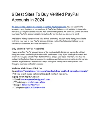 6 Best Sites To Buy Verified PayPal Accounts in 2024