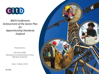 Achievements and Future Plans in Apprenticeship Standards for the Construction Sector