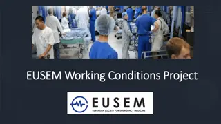 Understanding European Emergency Department Working Conditions and Provider Well-being