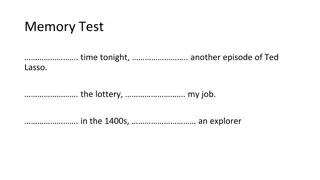 Memory Test and Advanced Conditionals: Engaging English Language Practice