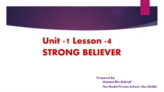 Developing Strong Belief and Trust in Allah for Success in Life