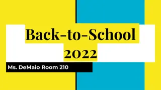 Ms. DeMaio's Classroom Overview for 2022