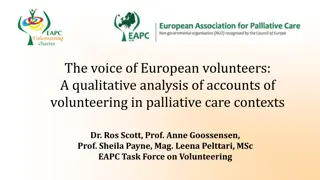 European Volunteer Voices in Palliative Care: A Qualitative Analysis