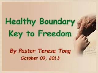 Healthy Boundaries for Personal Freedom