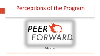 Insights on the Impact of PeerForward Program Advisors