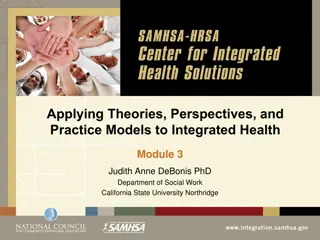 Applying Theories and Models in Integrated Health: Module 3 Overview