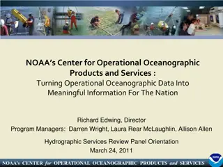 NOAA's Center for Operational Oceanographic Products and Services Overview