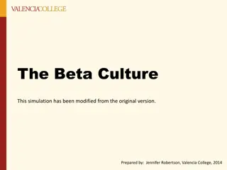 The Beta Culture Overview and Cultural Guidelines