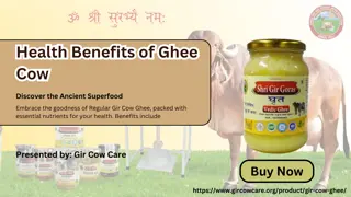 Discover the Health Benefits of Ghee Cow - Order Your Jar Now!