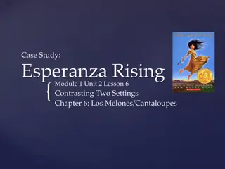 Contrasting Settings in Esperanza Rising