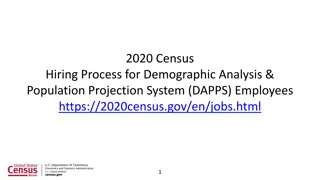 2020 Census Hiring Process for Demographic Analysis & Population Projection System (DAPPS) Employees