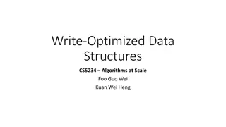 Advanced Data Structures and Algorithms at Scale