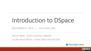 Overview of DSpace and the Texas Digital Library