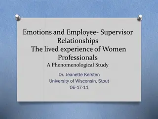 Women Professionals' Emotional Intelligence in Workplace Relationships