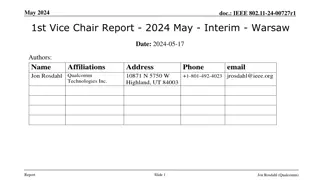 IEEE 802.11-24-00727r1 Vice Chair Report - May 2024 Interim Meeting in Warsaw