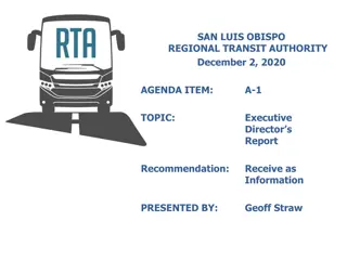 San Luis Obispo Regional Transit Authority Update