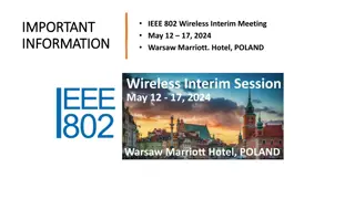 IEEE 802 Wireless Interim Meeting - Important Information for Participants