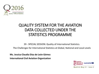 Quality System for the Aviation Data in ICAO