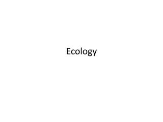 Ecology and Basic Concepts in Environmental Science