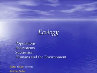 Ecology: Populations, Ecosystems, and Relationships