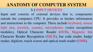 Overview of Computer Input and Output Devices