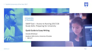 Quick Guide to Essay Writing: Essential Tips for Academic Success