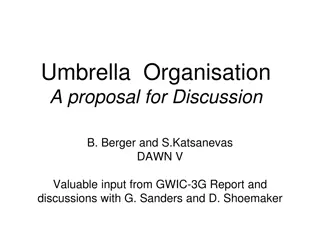 Proposal for Establishing an Umbrella Organization for Advanced Research and Development in Gravity Wave Detection